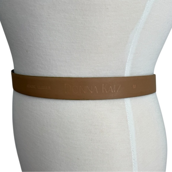 Donna Katz Vintage Tiger Stripes Leather Belt Sise Small - Picture 4 of 6